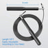 MVNOIRE Fitness Jump Rope Excercise Workout Light Bearing Skipping Ropes Metal Speed Gym Training Adults Child