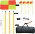 Zosebffej Set 4 Soccer Corner Flags with Storage Bag, of Corner Flags for Soccer Field, Football soccer training