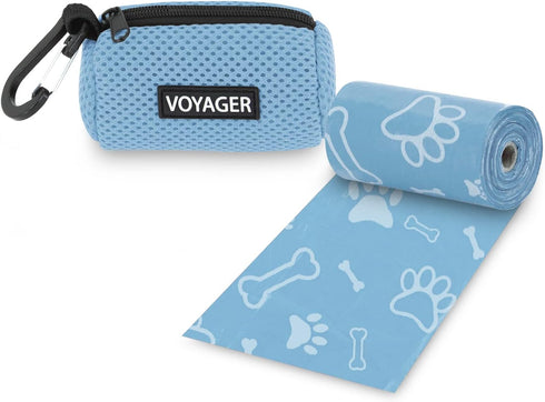 Best Pet Supplies Dog Poop Bag Holder Leash Attachment with 15 Bags,