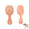 Cloud-Shaped Soft Bristle Small Dog Brush - Hollow Back Design for Easy