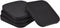 uxcell Treadmill Mat - 3.9"x3.9" Exercise Equipment Mat for Floor Protection, Sound Reduction, Black 4Pcs