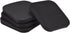 uxcell Treadmill Mat - 3.9"x3.9" Exercise Equipment Mat for Floor Protection, Sound Reduction, Black 4Pcs