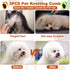 2PCS Pet Knotting Comb with 1PC Cat Brush, Dog Brush with Release Button for Shedding, Jaxbo Grooming Tool for Dogs and