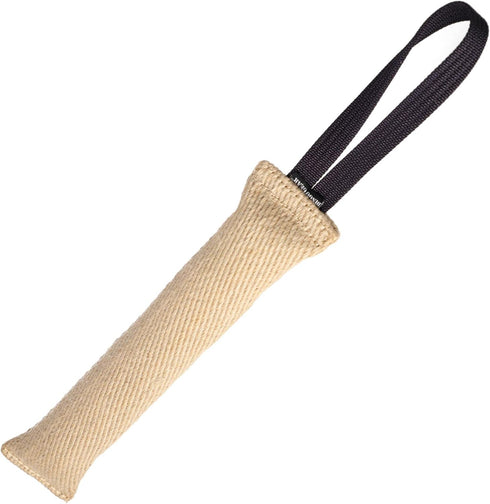 Dingo Gear Tug Toy for Dog Training - Agility Tug of War Jute Dog Bumper with Handle for Aggressive Chewers