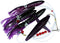 Generic Daisy Chain Tuna Mahi Black Purple and Free Bag