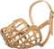 Leather Brothers Italian Basket Dog Muzzle, Adjustable Fit, Comfortable Design, Training, Tan, Size 5