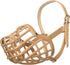 Leather Brothers Italian Basket Dog Muzzle, Adjustable Fit, Comfortable Design, Training, Tan, Size 5