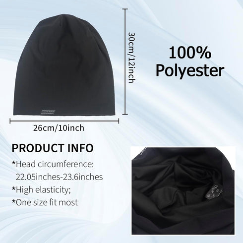 Ruphedy Men's Slouchy Beanie - Summer Thin Lightweight Chemo Headwear Skull Cap