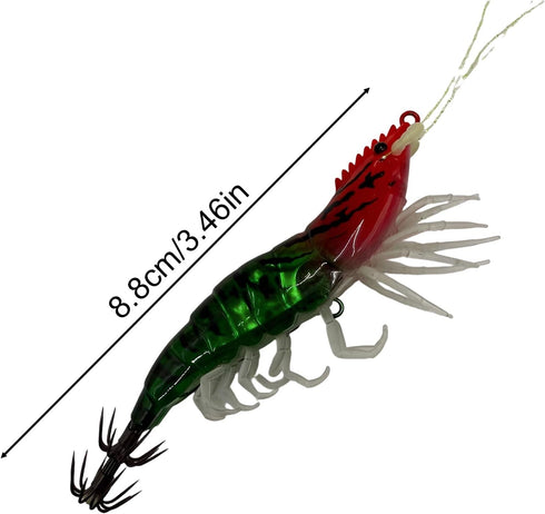 Generic Fishing Baits for Bass,Shrimp Baits Kit Gear - Trout Fishing Lures Kit,for Enthusiast Men Women Family