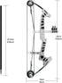 TIETHEKNOT Set Archery Bow Left and Right Hand Compound Bow Hunting Bow Metal Material Catapult RH/LH for Practice