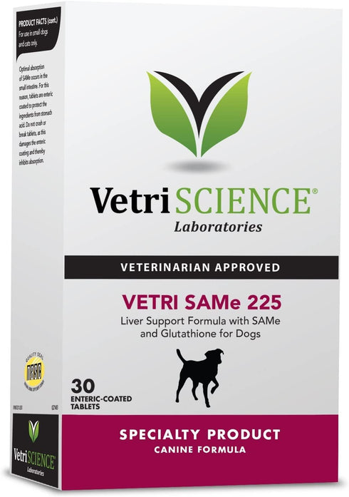 VetriScience Vetri SAMe 90 Tablets - Liver Health Supplement for Dogs to Support Liver Health, Function, and Detox