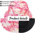 Reversible Bucket Hat for Women, Cute Summer Travel Fisherman Cap with Double Side Wear Design