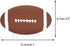 CHIWAVA 2 Pack 6" Squeaky Latex Dog Toy Balls, Football Rugbys Fetch Interactive Toy