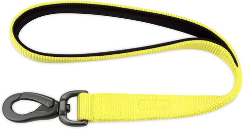 Hyhug Nylon Short Dog Leash - Soft Padded Handle, Durable Heavy Duty Leash for Anti-Pulling Dog Training
