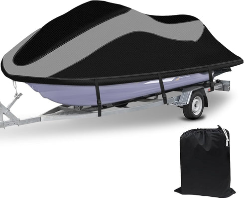 XYZCTEM Trailerable Jet Ski Cover, Waterproof Oxford Fabric, Fits Seadoo, Yamaha, GTX, Kawasaki, Honda