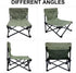 TIYASTUN Low Beach Chairs for Adults,Lightweight Camping Chair, Camp Chair, Folding Chairs for Outside Folding Lawn