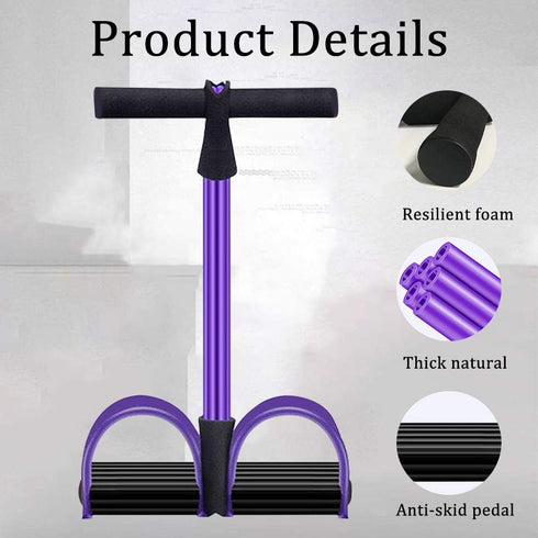 Multifunction Pedal Resistance Band - Elastic Pull Yoga Tension Rope for Fitness Equipment, Stretching Training