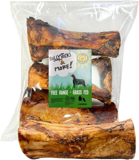 Jumbo Marrow Bones (8 Count) - Extra Large Meaty Filled Bones for Dogs