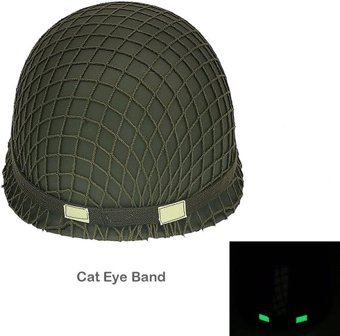 WW2 US Army M1 Helmet, Metal Steel Shell Replica, WW2 Gear, Uniform with Net/Canvas Chin Strap, DIY Painting