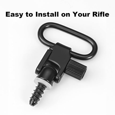 NEATABY Set, 6 Sling Swivel Studs Pieces Wood Bolt Sling Screw Mounts, Rifle or Shotgun Swivel Screws Kit