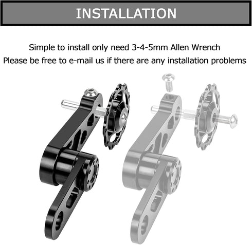 psler Bike Chain Tensioner with Derailleur Hang, Chain Guide for Folding Bicycle Accessories