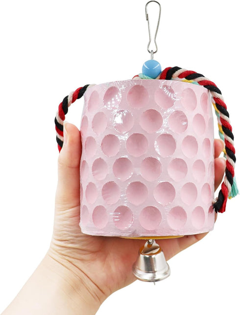 Oooct Large Chicken Chewing Toy, Chick Beak Grinding Calcium Stone with Bells, Chicken Coop Accessories, Cage Toys