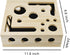 Generic Cat Scratch Puzzle Enrichment Box with Sandpaper - Cat Nail File Enrichment Box for Indoor Cats, Stress-Free