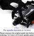 YBEKI Bike Pedals with Toe Clip and Straps - 9/16-Inch Spindle Resin/Alloy Pedals for Exercise and Outdoor Bicycles