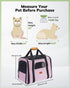 15lbs,with Morpilot Portable Cat Carrier - Soft Cat Carrier for Medium Cats and Puppy up to Dual-Sided Cushion, Secure