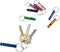 Set of 12 Extra Loud Whistles - Camping, Hiking, Hunting, Sports, Emergency Situations, Sturdy Aluminium Key Chain