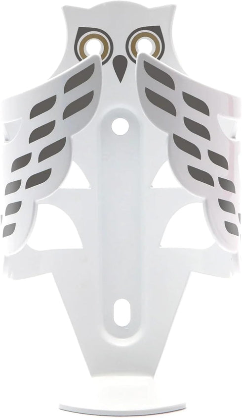Portland Design Works Owl Cage - Lightweight Water Bottle Holder for Bikes, Snowy Owl