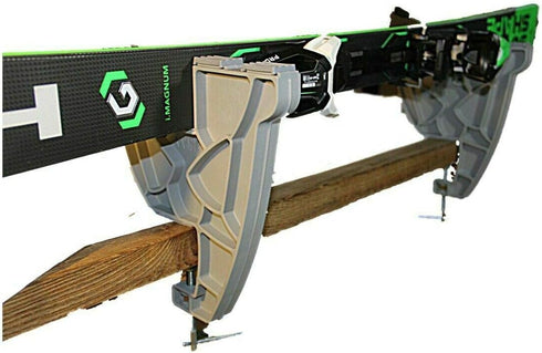 WSD Ski Snowboard Vise Tuning Set, Pair Grey New