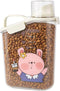 Generic Cute Bunny Pet Food Storage Container (6 lbs Capacity), Airtight Plastic Bin