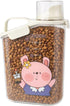 Generic Cute Bunny Pet Food Storage Container (6 lbs Capacity), Airtight Plastic Bin
