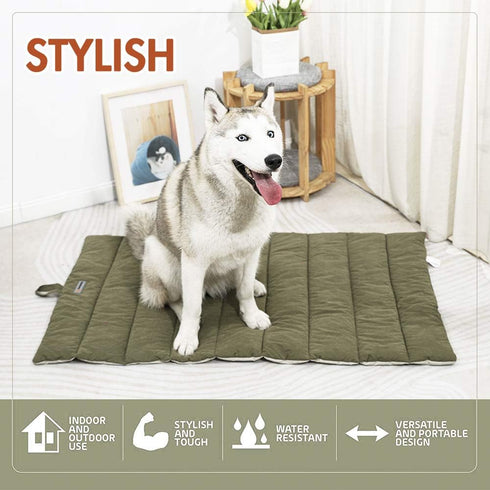 Outdoor Dog Bed, Waterproof, Washable, Large Size, Durable Portable Camping Travel Pet Mat