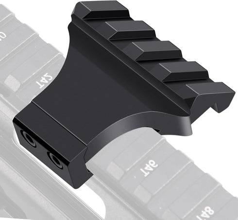 LONSEL 45 Offset 3 4 5 45 Offset Picatinny Rail Mount, Slots Degree Picatinny Rail Mounts Aluminum Low Profile Adapter