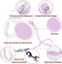 Lavender Purple Retractable Dog Leash 10 ft for Small Medium Dogs and Cats, One Button Control by LFCXHTY