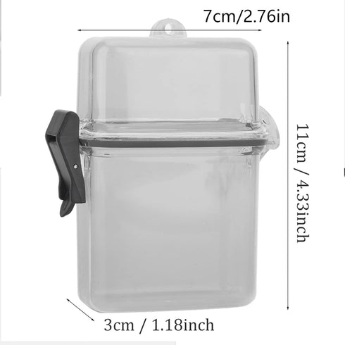 Plastic Transparent Kayak Sealing Box with Climbing Hook for Surfing Canoe Accessory