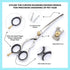 Set Left-Handed Pet dog Grooming Scissors Pro-Grade Curved Shears for Dogs Cats - Precision Crafted Sharp Blades