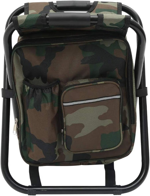Fishing Chair Portable Camping Chair, Collapsible Insulated Cooler Bag for Hunting and Fishing Gear