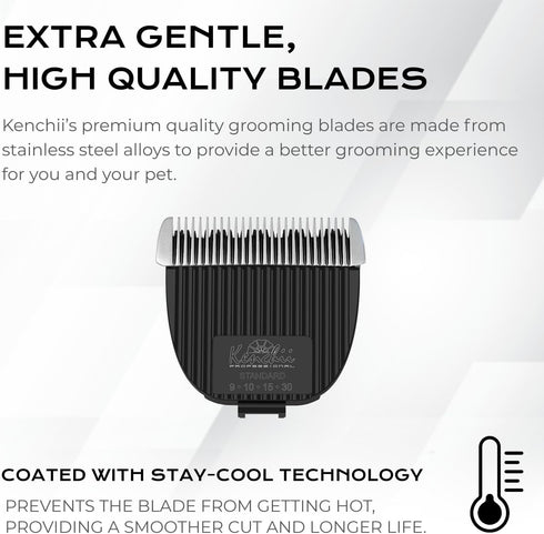 Kenchii Flash Clipper Blade for Flash Clipper - Standard Size in Black & White