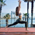 Gymnastics Mat Folding Tumbling Mat Thick Home Gym Stretching Yoga Mats with Carrying Handles,PU Leather Surface
