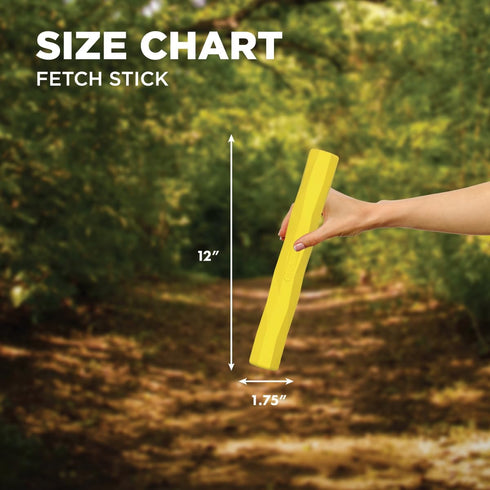 Hound2O Dog Chew Toys - Fetch Stick, Yellow - Tough, Engaging, Interactive Toy for All Breeds, Durable Non-Toxic