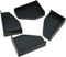 4PCS Black Plastic Fish Tank Corner Protector, Aquarium Glass Angle Cover for Home
