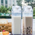 Abizarch 500Ml/1000Ml 2 Clear Milk Carton Water Bottle Leak-proof Milk Box Water Bottle with Spouts Portable Reusable