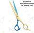 Dog Cat Scissors for Grooming, Stainless Steel Shears for Thick Coats, Matted Hair, Thinner Curved Straight Chunker