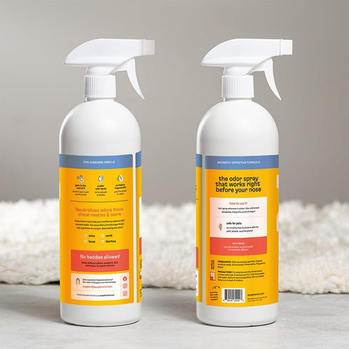 Zoop Pet Odor Pro Eliminator Spray, Natural Heavy Duty Formula for Strong Pet Odors, Safe for All Surfaces - 32 oz