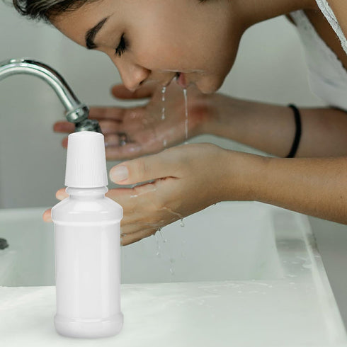 6-Pack Travel-Friendly Portable Mouthwash Sub Bottles - Compact Oral Cleaner