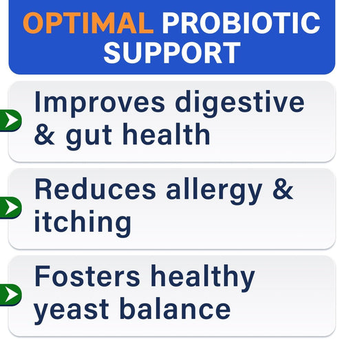 BARK&SPARK Dog Probiotics for Digestive Health & Enzymes, Chews for Digestion, Pet Probiotics for Dogs (60Ct, Chicken)