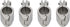 NovelBee 4pcs 316 Stainless Steel Bimini Top Hinge Rail Mount 1"